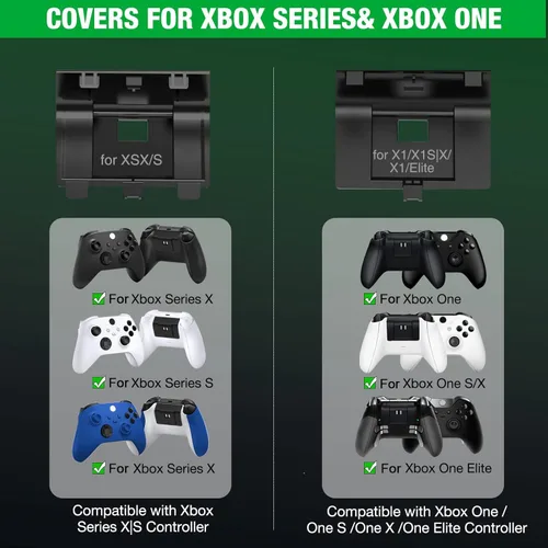 Vista 3 de Estación de carga para Xbox One Controller Paquetes de baterías recargables para Xbox, 2x4320mWh(2x1800mAh) Baterías recargables para Xbox Series XS