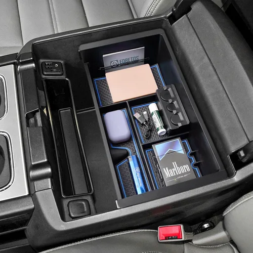 Vista 9 de EDBETOS - Bandeja organizadora de la consola central compatible con accesorios GMC Sierra 1500/Silverado 1500 2014-2018 / Silverado 2500/3500 HD