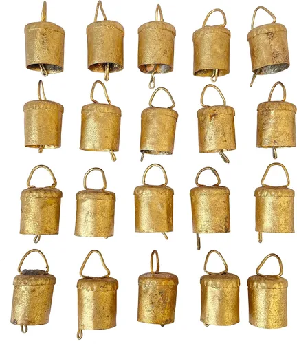 Vista 12 de 10 Piezas Campanas de 1.75 Pulgadas para Manualidades, Decoración del Hogar, Adornos de Campanas de Navidad, Decoraciones de Campanas de Navidad