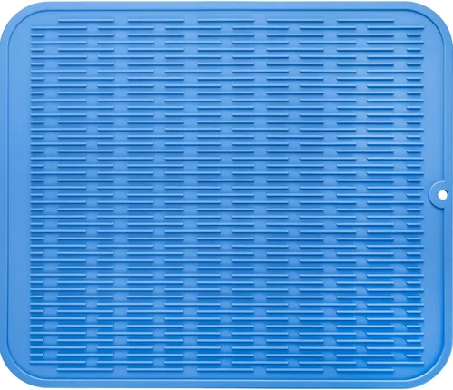 Vista 83 de MicoYang Alfombrilla de silicona para secado de platos para múltiples usos, fácil de limpiar, ecológica, resistente al calor, alfombrilla