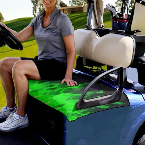 Vista 3 de Funda para asiento de carrito de golf, ligera, ajuste universal, accesorios para carrito de golf, fácil de instalar 1-Personalizado