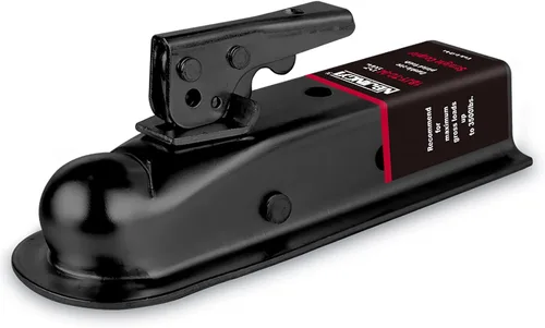 Vista 23 de NBJINGYI Acoplador de remolque recto de 1-7/8" de bola, 2" de ancho de canal, 2000 LBS Acoplador de lengua de remolque