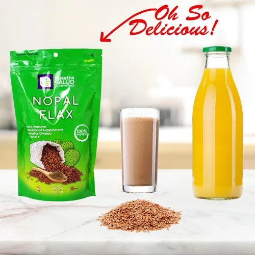 Vista 6 de Linaza Plus Original - Linaza Plus Original - Limpieza de colon y estreñimiento - (1 libra) Mezcla 100% natural de linaza molida -Senna- Lucuma