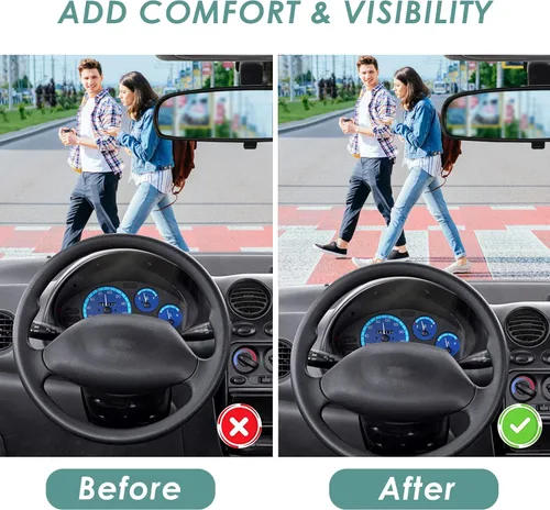 Vista 9 de AEROiVi Cojín para Asiento de Coche para Conducir, Malla de Aire 3D Transpirable, Fondo Antideslizante, Protector de Asiento de Coche Cómodo, Cojín