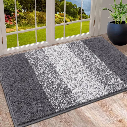 Vista 23 de Vaukki Tapete de Entrada Interior para Puerta, Tapete Antideslizante Absorbente Atrapa Barro, Tapete de Piso Interior, Alfombra de Puerta Lavable
