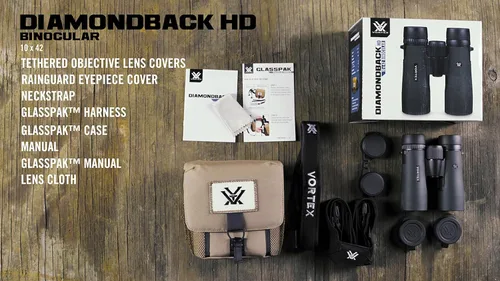Vista 7 de Vortex Optics Diamondback HD 8x28 - Prismáticos - Sistema óptico HD, agarre antideslizante, impermeable, a prueba de niebla, a prueba de golpes