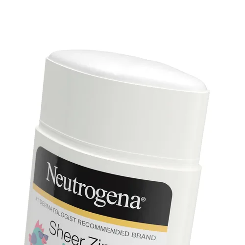 Vista 3 de Neutrogena Sheer Zinc - Barra de protector solar para niños, amplio espectro SPF 50 para cara y cuerpo, fórmula mineral hipoalergénica, resistente