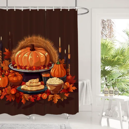 Vista 594 de Shrahala Father and Child Embracing No Hooks Shower Curtain with Snap in Liner Set, Tender Moment Captured Bathroom Décor Polyester Fiber Waterproof