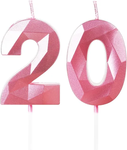 Vista 283 de Velas Número 1, Velas de Primer Cumpleaños, Vela Roja de Feliz Cumpleaños para Pastel, Decoraciones de Cobertura de Pastel de Diseño 3D para Niñas