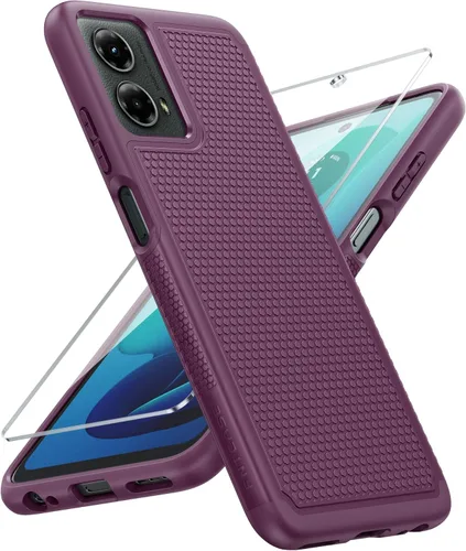 Vista 146 de FNTCASE Funda para Motorola Moto G-Power-5G-2024: funda protectora de doble capa resistente para teléfono celular a prueba de golpes con parte