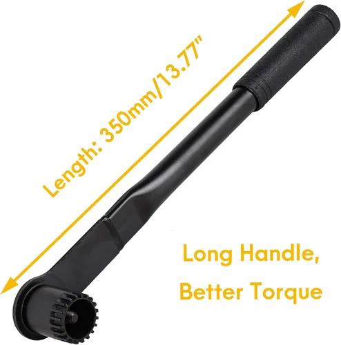 Vista 2 de Bicicleta BikeHand – Cónica interna, Octalink, ISIS Splined – Compatible con herramienta de extracción de soporte inferior Shimano – Mango largo