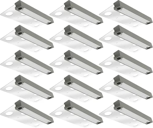 Vista 15 de GKOLED Luz Hardscape, luces de pared de pavimentadora, iluminación de paso de 6.8 pulgadas, chips LED integrados de 4 W 2700 K, carcasa de aluminio