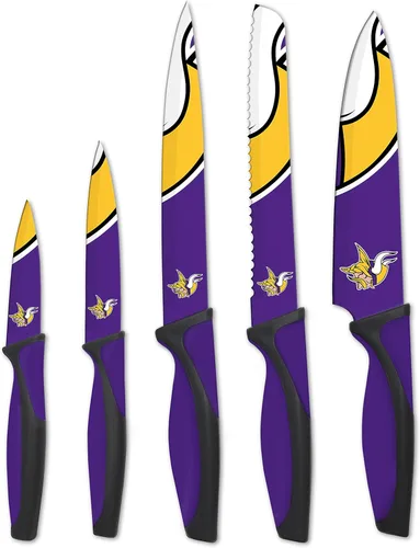 Vista 13 de The Sports Vault NFL Chicago Bears - Juego de cuchillos de cocina (5 piezas)