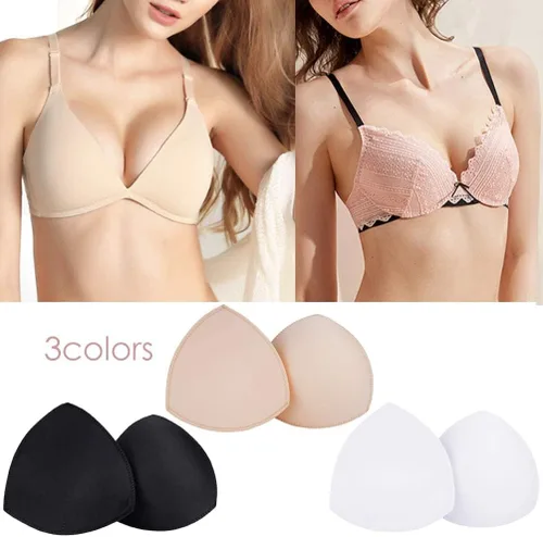 Vista 5 de TAOHUA GARDEN 5 pares de almohadillas para brasier, extraíbles, algodón de aire, esponja de espuma, transpirable