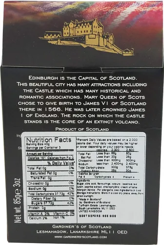 Vista 2 de Gardiners of Scotland Caramelos hechos a mano de roca de Edimburgo, cartón de 3 onzas