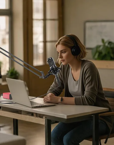 Vista 8 de Juego de micrófonos de condensador cardioide [incluye soporte de choque dedicado y cable XLR], micrófono de podcast para computadora para cantar