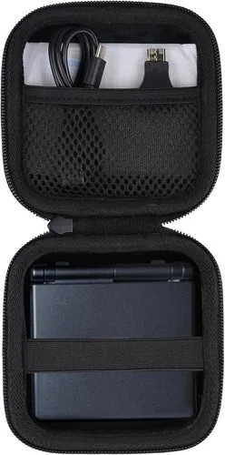 khanka Estuche de viaje rígido de repuesto para RG35XXSP Flip Portable Flip Retro Handheld Game Consola, solo funda (negro)