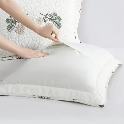 Vista 2 de Beatrice Home Fashions Cabin High Lodge - Funda de almohada bordada, ligera, para todas las estaciones, funda estándar, cachemira