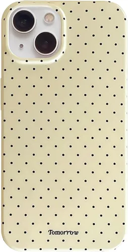 Vista 51 de inewateri Funda compatible con iPhone 11 con bonito diseño estético de lunares a la moda, fundas simples para TPU suave, funda de protección Negro