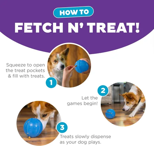 Vista 4 de Planet Dog Orbee-Tuff Mazee y Guru - Pelota rompecabezas interactiva para perros dispensadora de premios