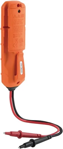 Vista 9 de Klein Tools ET40 - Probador Digital de Voltaje AC/DC, 12-240V AC, 1.5-24V DC, Iluminación LED, Polaridad DC, Auto Off, CATIII 250V - Clase 2 - Doble