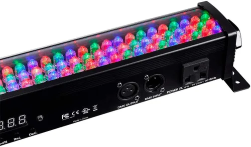 Vista 5 de Monoprice Barra de luz LED de lavado de escenario - 42 pulgadas 24 vatios, color RGB con efecto estroboscópico y otras características