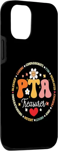 Vista 3 de iPhone 15 Parents Teacher Association Team Supporter PTA Treasurer Case