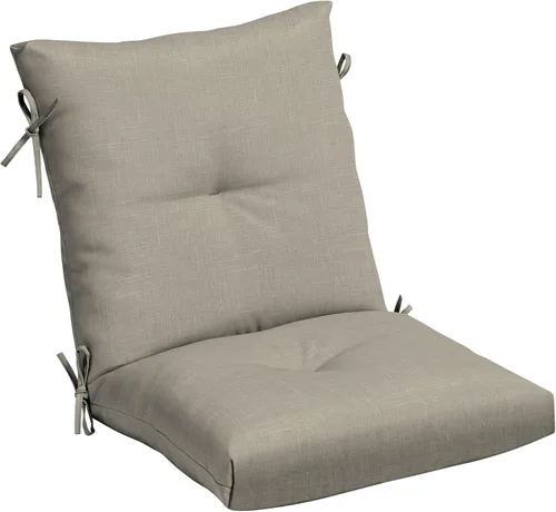 Vista 10 de Arden - Cojín copetudo para silla de comedor para exteriores, 21 x 40 Punto gris piedra