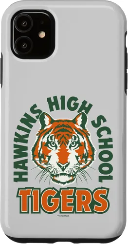 Vista 8 de Funda con logotipo de Stranger Things Hawkins High School Tigers para iPhone 16