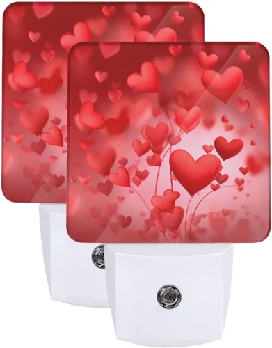 Vista 25 de Juego de 2 lámparas LED de noche enchufables de muñeco de nieve, con sensor automático, copos de nieve de Navidad, juego de 2 luces nocturnas