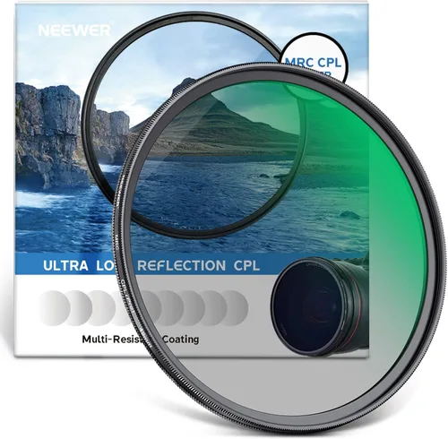 Vista 11 de NEEWER Filtro polarizador circular MC CPL de 1.693 in con nano multiresistente 24 capas con vidrio óptico HD para lentes, reduce