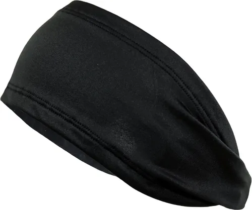 Kenz Laurenz - Diadema de rendimiento con absorción de humedad para deportes atléticos, banda ancha para la cabeza, sudor, para entrenamiento Negro