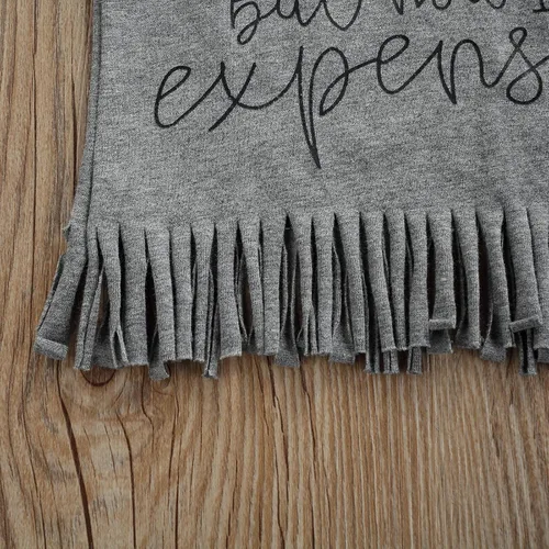 Vista 3 de Traje para bebÃ© niÃ±a del 4 de julio, ropa para el DÃ­a de los CaÃ­dos con borlas, camiseta con bandera