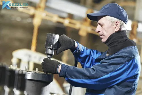 Vista 4 de Protector de cuello de soldadura, resistente a cortes, arañazos, calor y llamas, polaina para el cuello, hecho de 100%