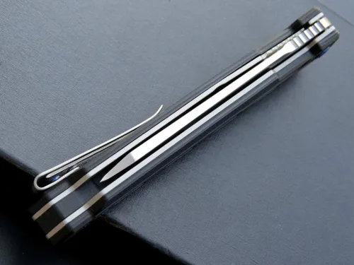 Vista 8 de Eafengrow EF948 Cuchillo plegable D2 hoja de acero + mango G10 cuchillo de camping al aire libre EDC cuchillos de herramientas (negro)