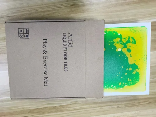 Vista 4 de Art3d Coloridos rompecabezas líquidos de pista de baile Sistema de suelo decorativo Playmat