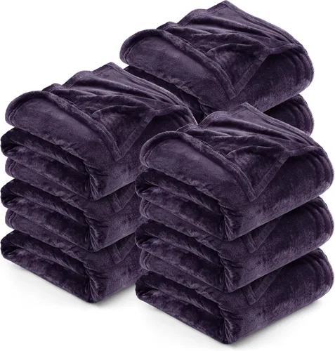 Vista 44 de Utopia Bedding - Manta de vellón de lujo, mullida, antiestática; manta de suave microfibra de 8.8 oz/yd² (300 g/m²) para sofá y cama; tamaño Gris