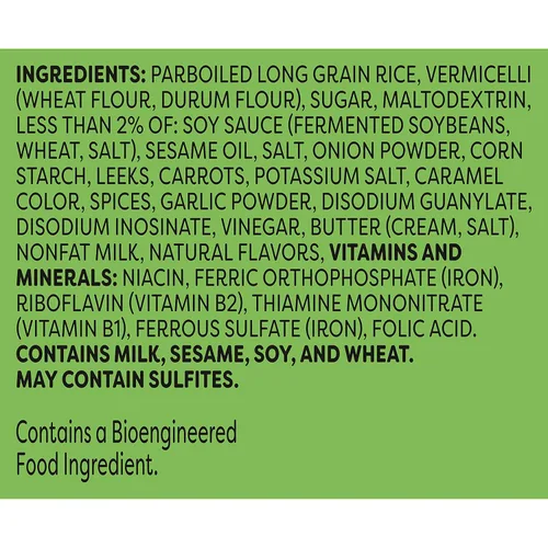 Vista 3 de Knorr Rice Sides Teriyaki Para un sabroso acompañamiento de arroz Sin sabores artificiales, sin conservantes, sin MSG añadido 5.4 oz