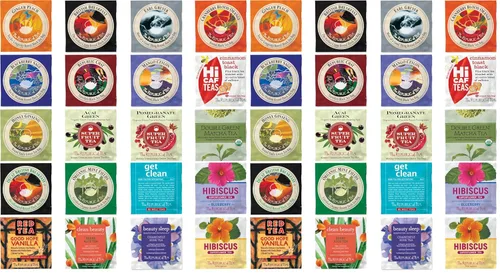 Vista 7 de The Republic of Tea Surtido prémium de tés y hierbas, 40 bolsas de té envueltas individualmente