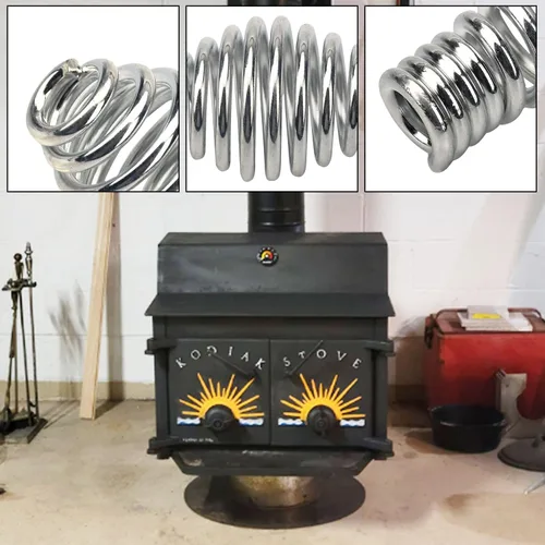 Vista 2 de Mango de estufa de resorte (3 1/2 x 1 3/4 x 1/2 pulgadas), compatible con parrillas de barbacoa, pellets y estufas de leña, cónico en un extremo