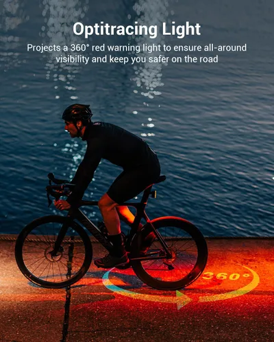 Vista 4 de MagicShine SEEMEE - Luz trasera para bicicleta 300/400, luz trasera de bicicleta de 300/400 lúmenes, sensor de freno inteligente visible de 360°