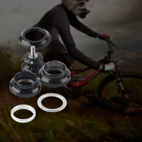 Vista 4 de plplaaoo Auriculares para bicicleta, 1.339 in, rodamientos de tapa superior de auriculares resistentes, aleación de aluminio de riesgo