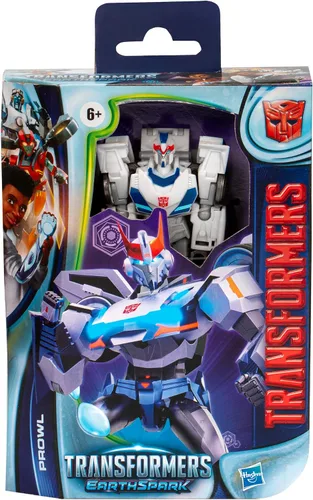 Vista 4 de Transformers EarthSpark Deluxe Class Prowl - Figura de acción de robot de 5 pulgadas, se convierte en 12 pasos, juguetes interactivos para niños