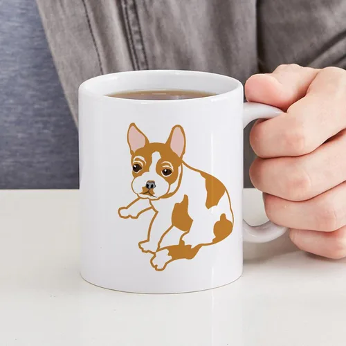 Vista 6 de CafePress French Bulldog Mug 11 oz (325 ml) Ceramic Coffee Mug