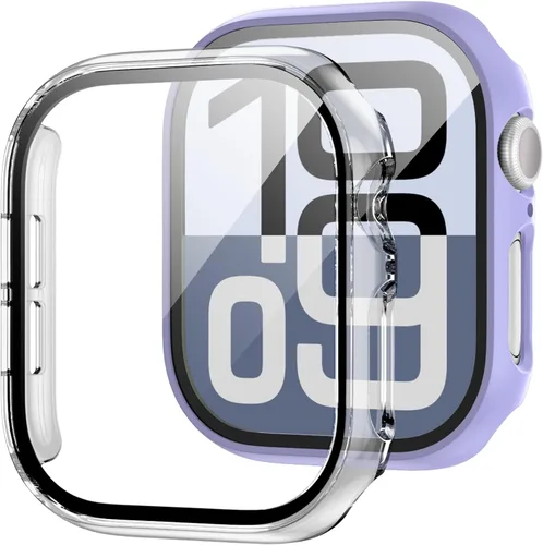 Vista 20 de JZK Juego de 2 fundas con protector de pantalla de vidrio templado para Apple Watch Ultra 3 (2025) Ultra 2/Ultra 49mm, protector delgado