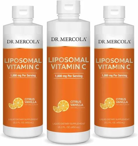 Vista 8 de Dr. Mercola Vitamina C Liposomal Líquida - Suplemento Antioxidante y de Apoyo Inmune - Incluye Vitamina E - Sin GMO, Sin Gluten y Sin Soja - Sabor