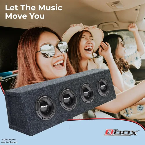 Vista 3 de Atrend Bbox Pro Audio Tuned 4 Way 6.5 - Cajas de altavoces de coche con forma de cuña y caja de altavoces para una gran calidad de sonido