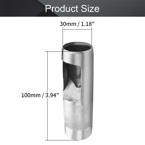 Vista 2 de Utoolmart 30mm/1.18" Round Hollow Punch Herramienta de perforación de cuero para manualidades, acero al carbono, 1 unidad