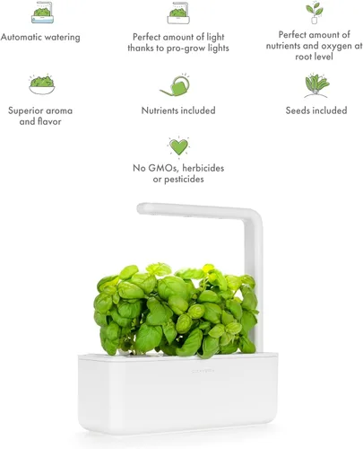 Vista 4 de Click & Grow Smart Garden 3 - Kit de jardinería para interiores (incluye cápsulas de albahaca)