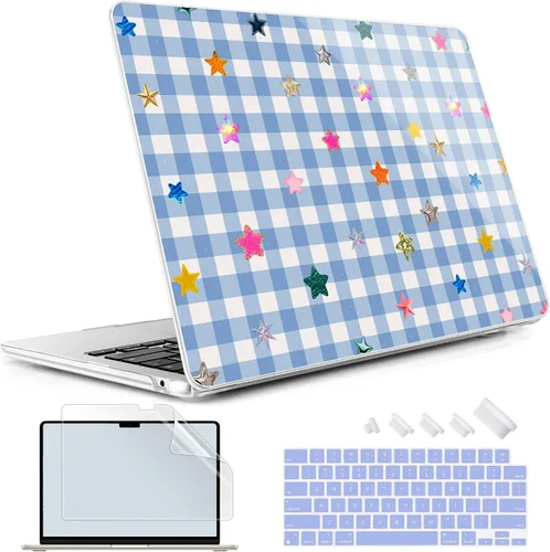 Vista 42 de May Chen Funda rígida de plástico para MacBook Air de 13.6 pulgadas 2026 2025 2024-2022 M5 A3449 M4 A3240 M3 A3113 M2 A2681, carcasa rígida